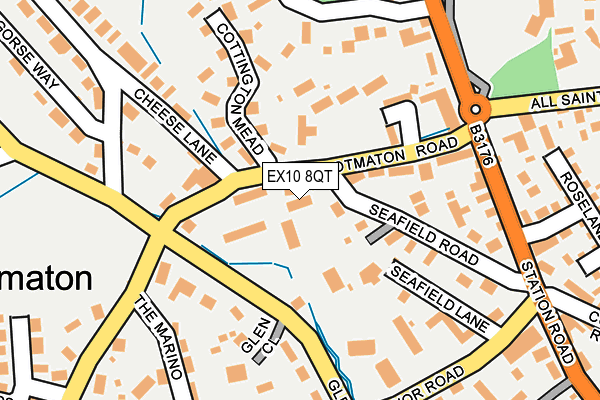 EX10 8QT map - OS OpenMap – Local (Ordnance Survey)