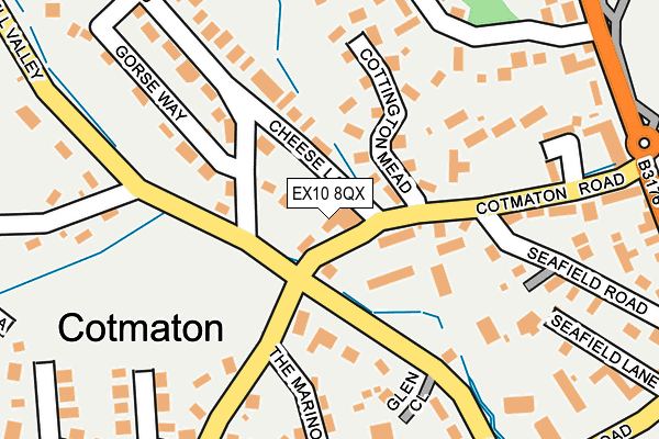 EX10 8QX map - OS OpenMap – Local (Ordnance Survey)