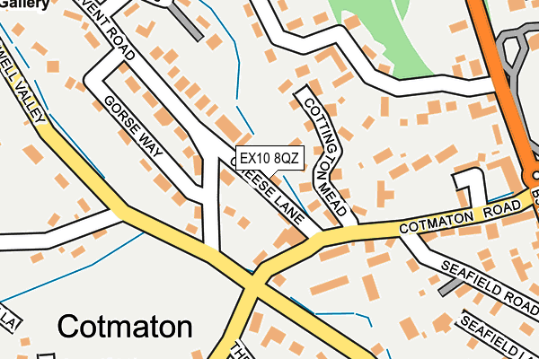 EX10 8QZ map - OS OpenMap – Local (Ordnance Survey)