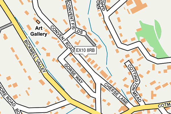 EX10 8RB map - OS OpenMap – Local (Ordnance Survey)