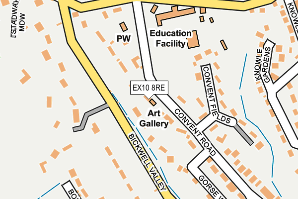 EX10 8RE map - OS OpenMap – Local (Ordnance Survey)