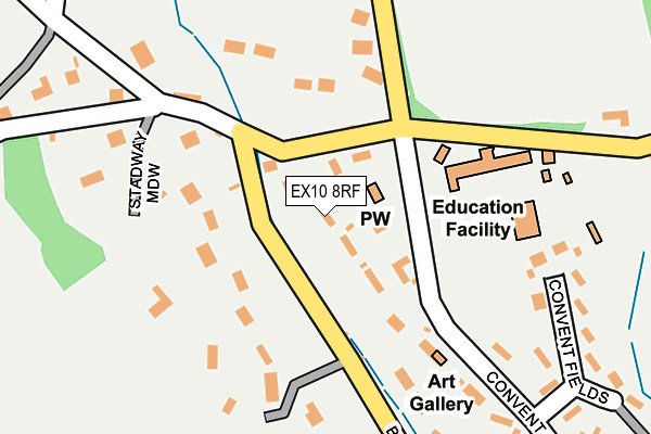 EX10 8RF map - OS OpenMap – Local (Ordnance Survey)