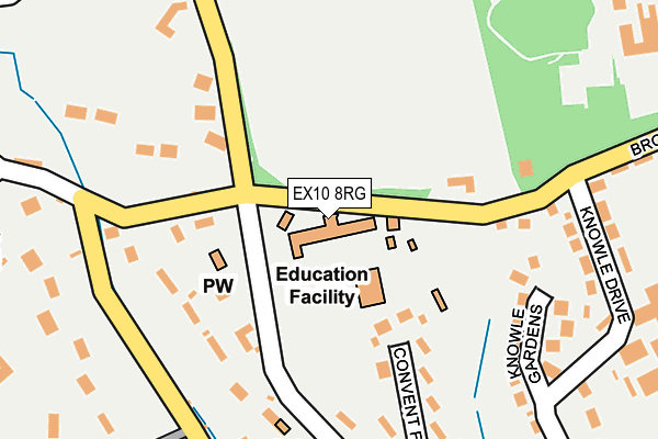 EX10 8RG map - OS OpenMap – Local (Ordnance Survey)