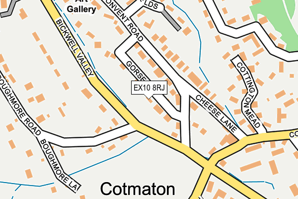 EX10 8RJ map - OS OpenMap – Local (Ordnance Survey)