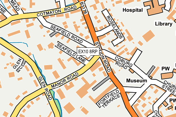 EX10 8RP map - OS OpenMap – Local (Ordnance Survey)