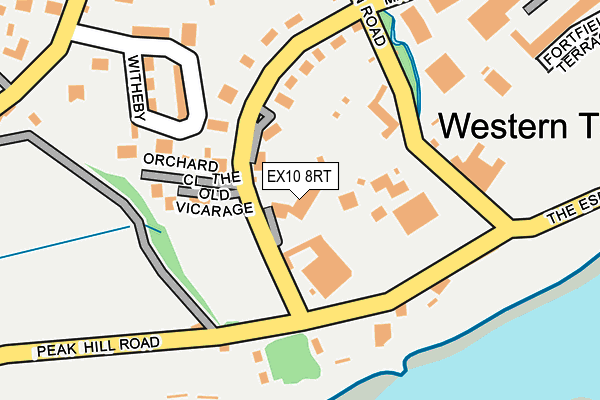 EX10 8RT map - OS OpenMap – Local (Ordnance Survey)