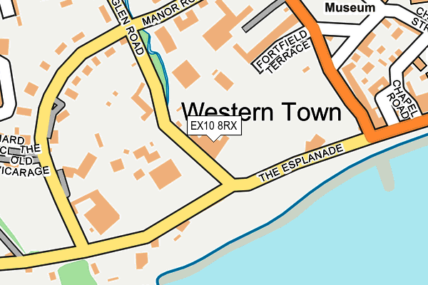 EX10 8RX map - OS OpenMap – Local (Ordnance Survey)