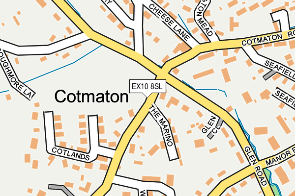 EX10 8SL map - OS OpenMap – Local (Ordnance Survey)