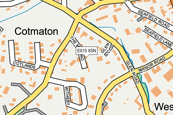 EX10 8SN map - OS OpenMap – Local (Ordnance Survey)