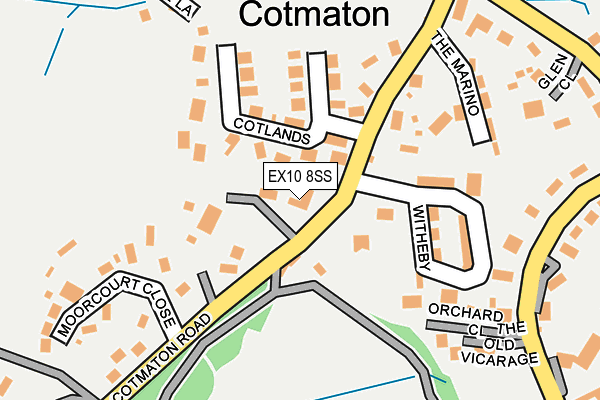 EX10 8SS map - OS OpenMap – Local (Ordnance Survey)