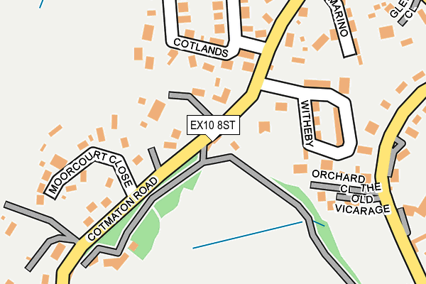 EX10 8ST map - OS OpenMap – Local (Ordnance Survey)