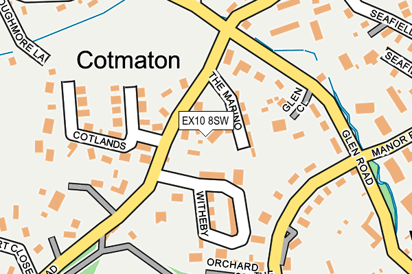 EX10 8SW map - OS OpenMap – Local (Ordnance Survey)