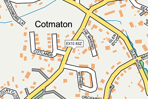 EX10 8SZ map - OS OpenMap – Local (Ordnance Survey)