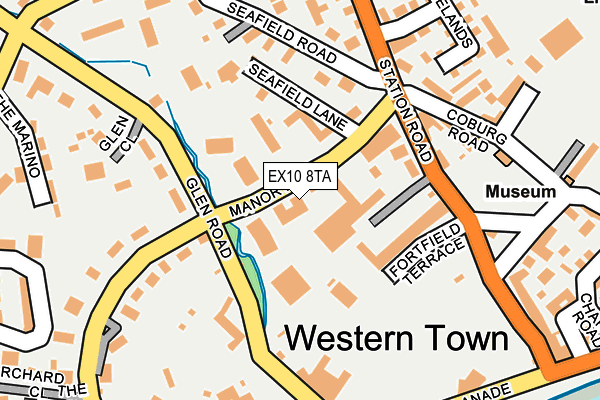 EX10 8TA map - OS OpenMap – Local (Ordnance Survey)