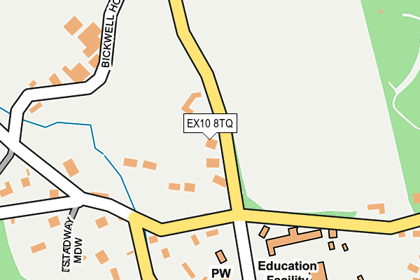 EX10 8TQ map - OS OpenMap – Local (Ordnance Survey)