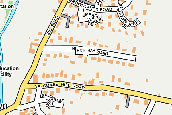 EX10 9AB map - OS OpenMap – Local (Ordnance Survey)