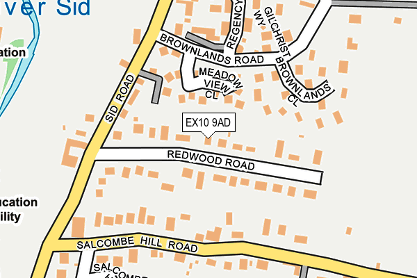 EX10 9AD map - OS OpenMap – Local (Ordnance Survey)