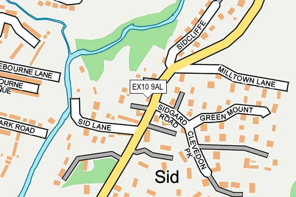 EX10 9AL map - OS OpenMap – Local (Ordnance Survey)