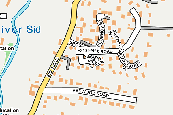 EX10 9AP map - OS OpenMap – Local (Ordnance Survey)