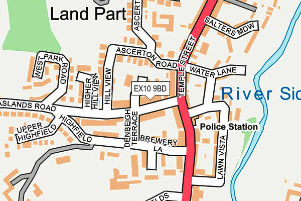 EX10 9BD map - OS OpenMap – Local (Ordnance Survey)