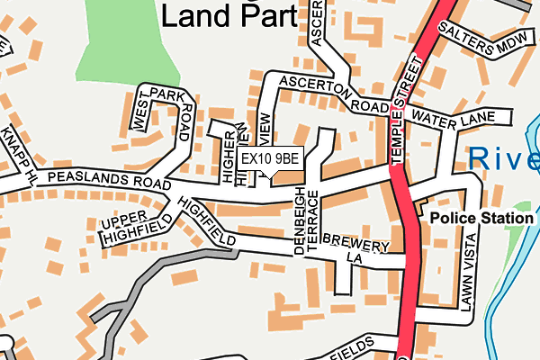 EX10 9BE map - OS OpenMap – Local (Ordnance Survey)