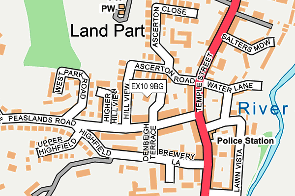EX10 9BG map - OS OpenMap – Local (Ordnance Survey)