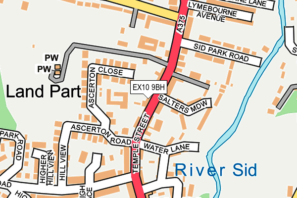 EX10 9BH map - OS OpenMap – Local (Ordnance Survey)