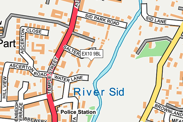 EX10 9BL map - OS OpenMap – Local (Ordnance Survey)