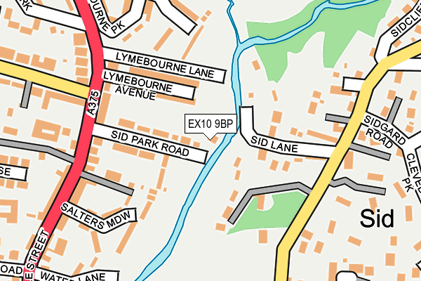 EX10 9BP map - OS OpenMap – Local (Ordnance Survey)