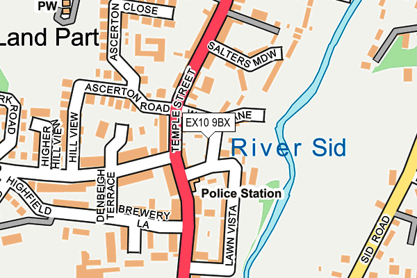 EX10 9BX map - OS OpenMap – Local (Ordnance Survey)