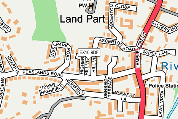 EX10 9DF map - OS OpenMap – Local (Ordnance Survey)