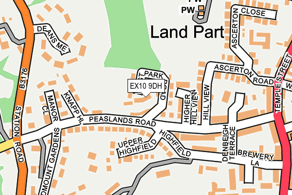 EX10 9DH map - OS OpenMap – Local (Ordnance Survey)