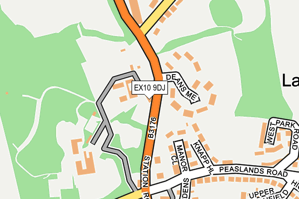 EX10 9DJ map - OS OpenMap – Local (Ordnance Survey)