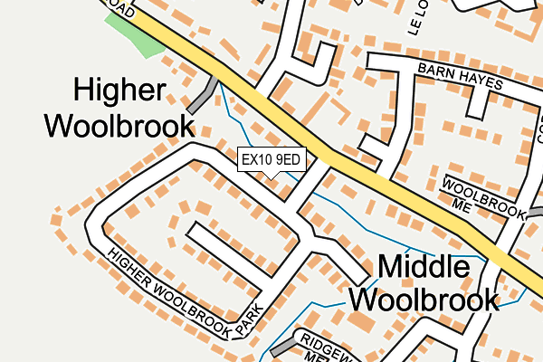 EX10 9ED map - OS OpenMap – Local (Ordnance Survey)