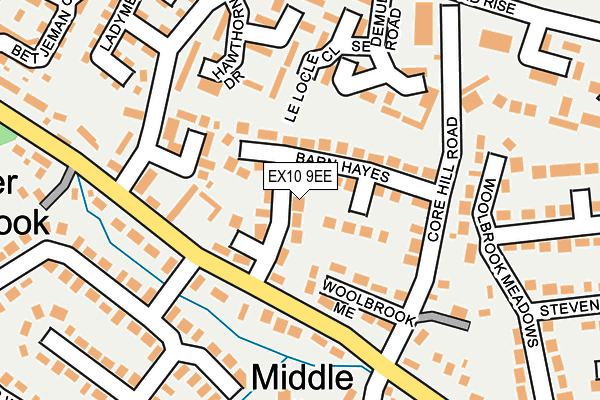 EX10 9EE map - OS OpenMap – Local (Ordnance Survey)