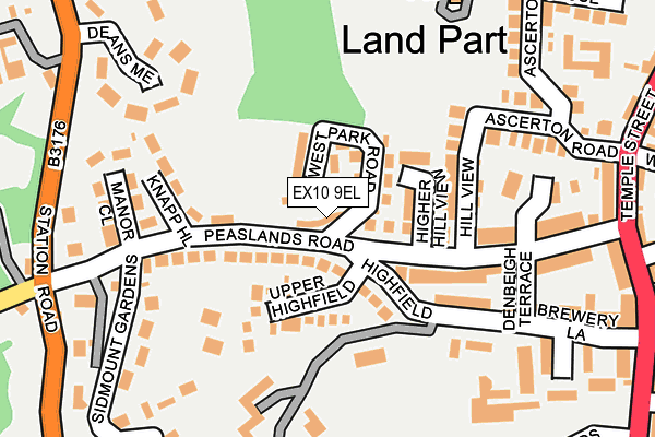 EX10 9EL map - OS OpenMap – Local (Ordnance Survey)