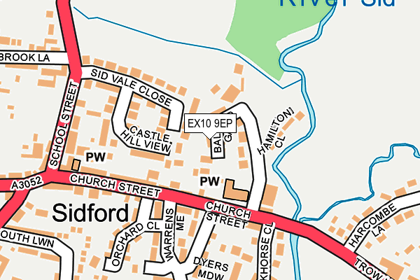 EX10 9EP map - OS OpenMap – Local (Ordnance Survey)