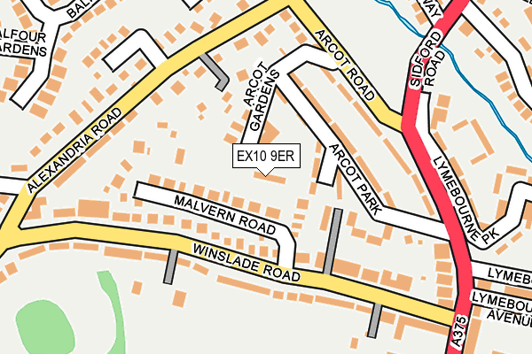 EX10 9ER map - OS OpenMap – Local (Ordnance Survey)