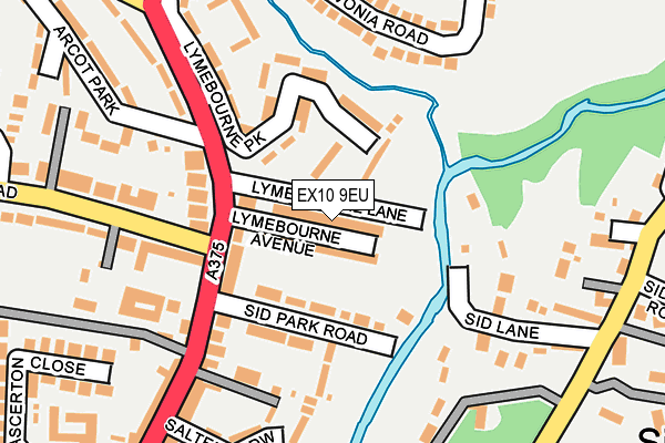 EX10 9EU map - OS OpenMap – Local (Ordnance Survey)