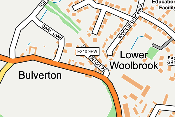 EX10 9EW map - OS OpenMap – Local (Ordnance Survey)