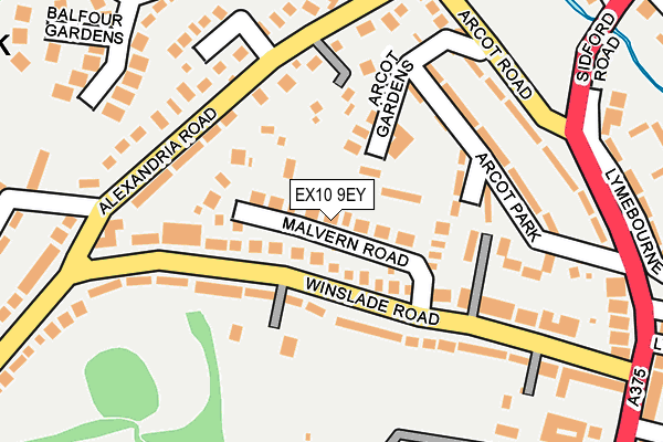 EX10 9EY map - OS OpenMap – Local (Ordnance Survey)