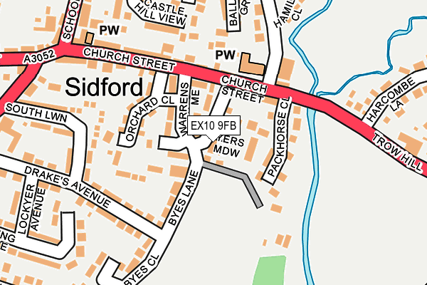 EX10 9FB map - OS OpenMap – Local (Ordnance Survey)