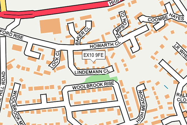 EX10 9FE map - OS OpenMap – Local (Ordnance Survey)