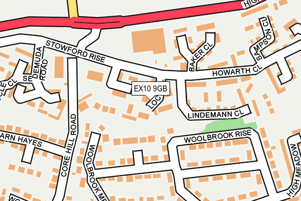 EX10 9GB map - OS OpenMap – Local (Ordnance Survey)