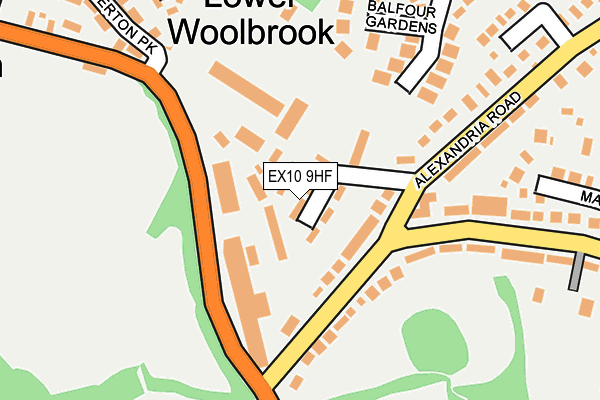 EX10 9HF map - OS OpenMap – Local (Ordnance Survey)