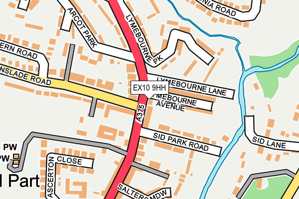 EX10 9HH map - OS OpenMap – Local (Ordnance Survey)