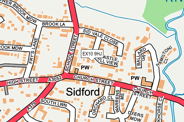 EX10 9HJ map - OS OpenMap – Local (Ordnance Survey)