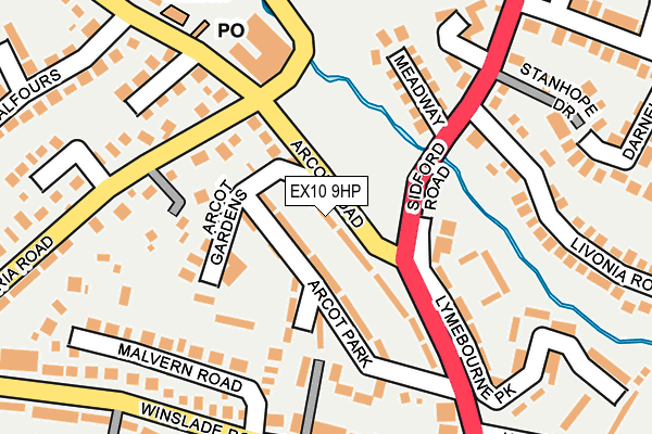 EX10 9HP map - OS OpenMap – Local (Ordnance Survey)