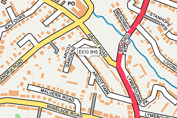 EX10 9HS map - OS OpenMap – Local (Ordnance Survey)