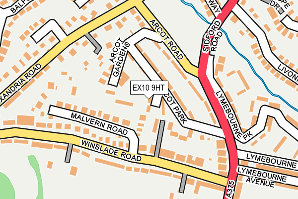 EX10 9HT map - OS OpenMap – Local (Ordnance Survey)